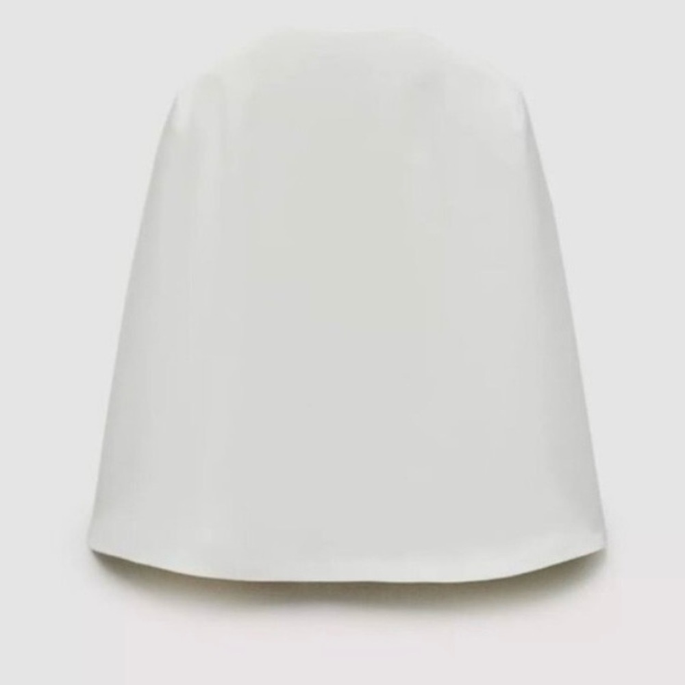Zara ZW Collection White Cape Blazer Sleeveless Vest Bridal Minimalist - Picture 15 of 15